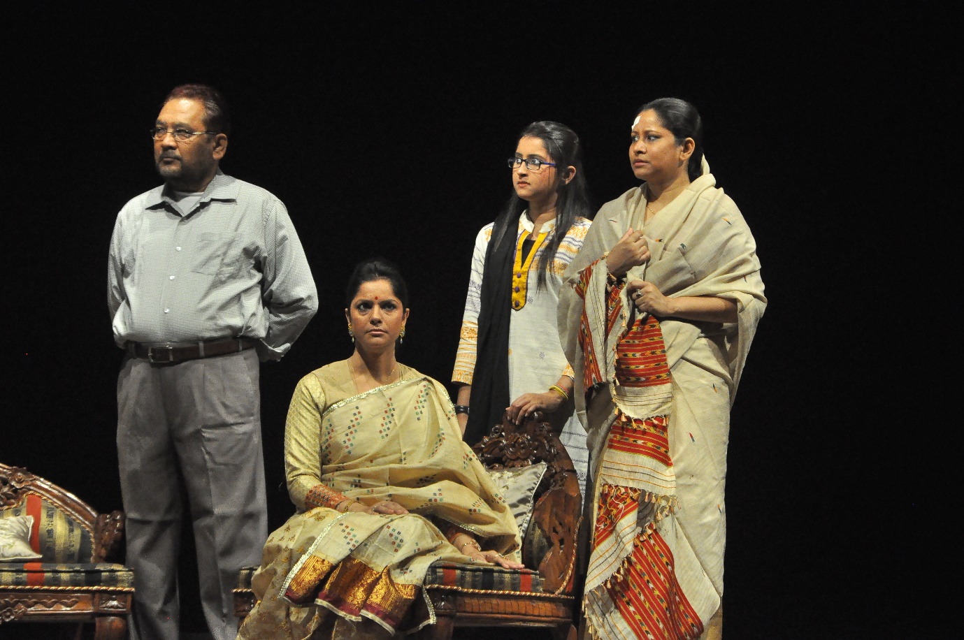 Staging of Abhijatri directed by Shri Chinmoy Chakraborty.